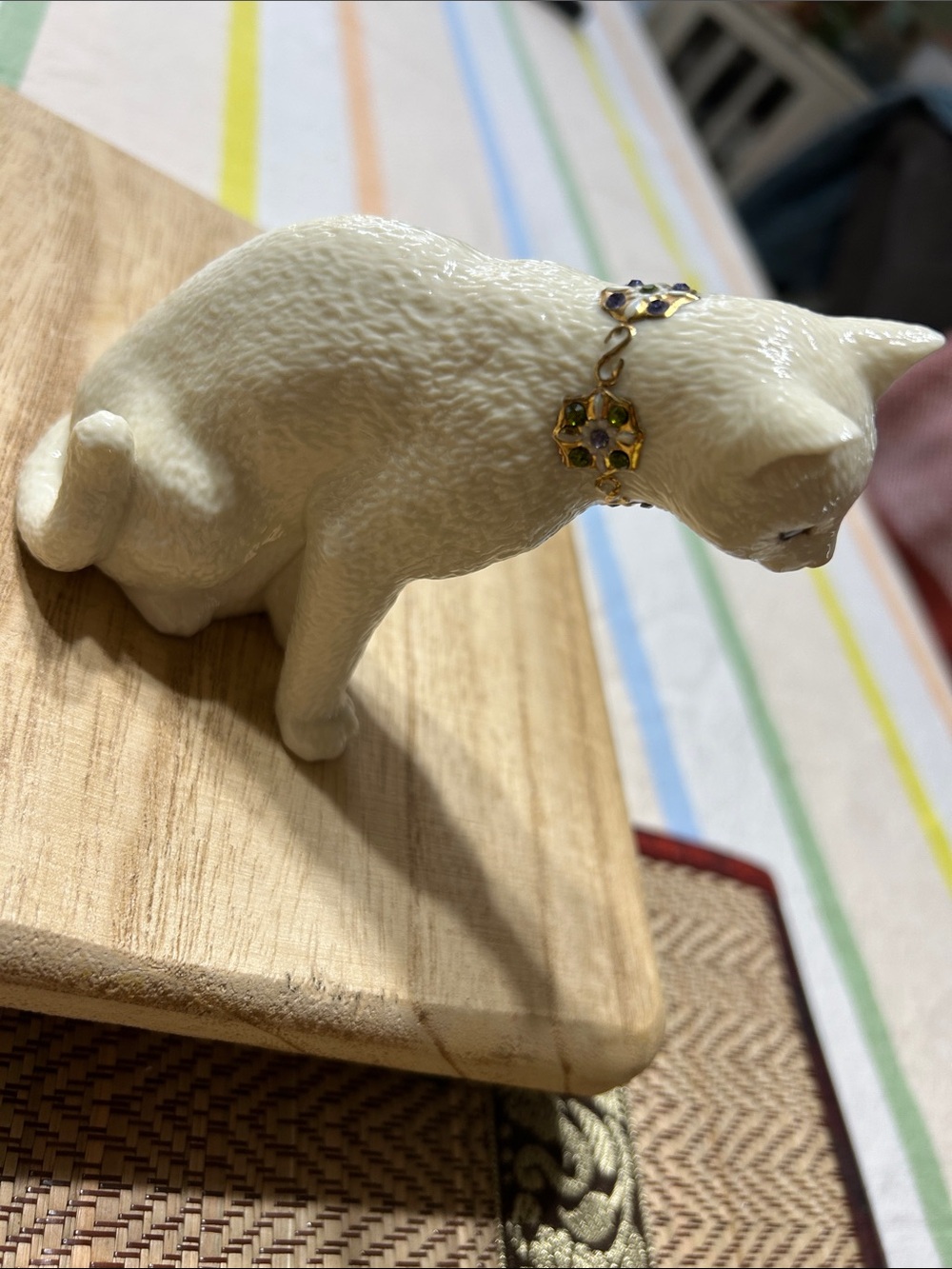 Vintage Lenox Classic Cat Collection “First Kiss” Cat Figurine Retired 1980’s - Picture 3 of 12